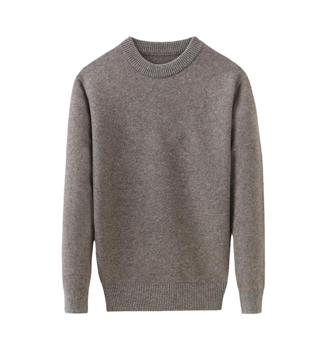 Pull automne hiver homme cachemire marron décontracté - 6