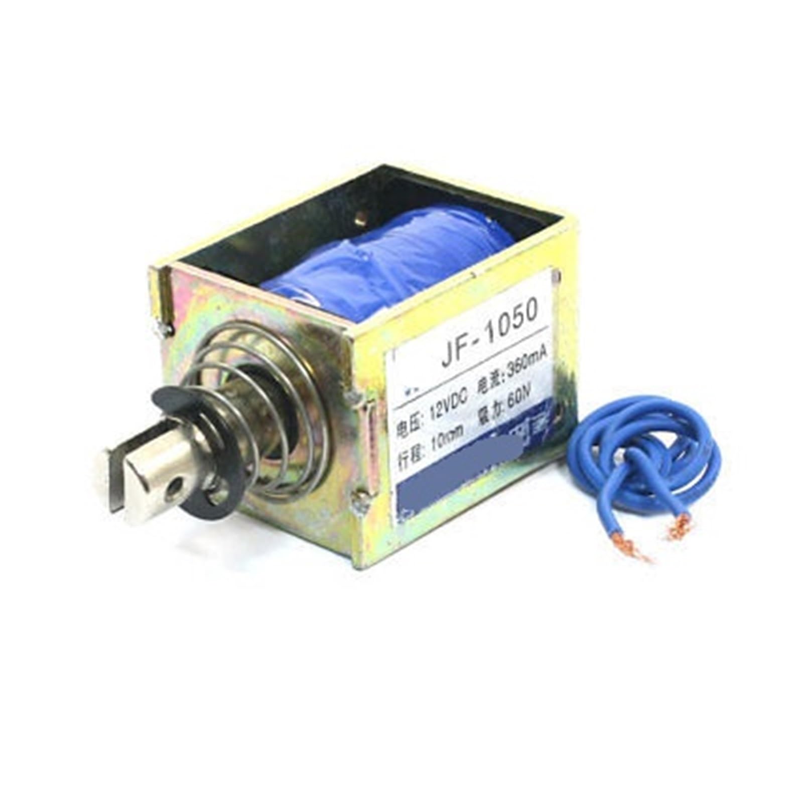 AARTERZZA JF-1050 DC12V/DC24V 360mA 60N/10mm Linear Motion Pull Type Solenoid Electromagnet(DC24V)
