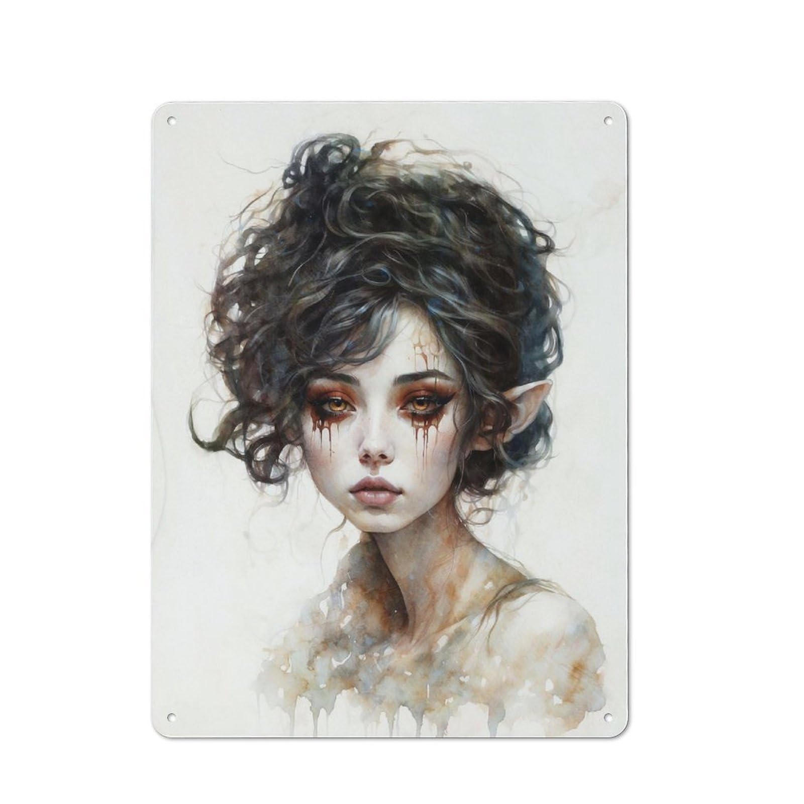 Junmoney Smokey Fae Tin Wall Plaque 40X30cm With For Guest Room Or Hallway, For Metal Sign Collectors, For Garage And Workshop Walls