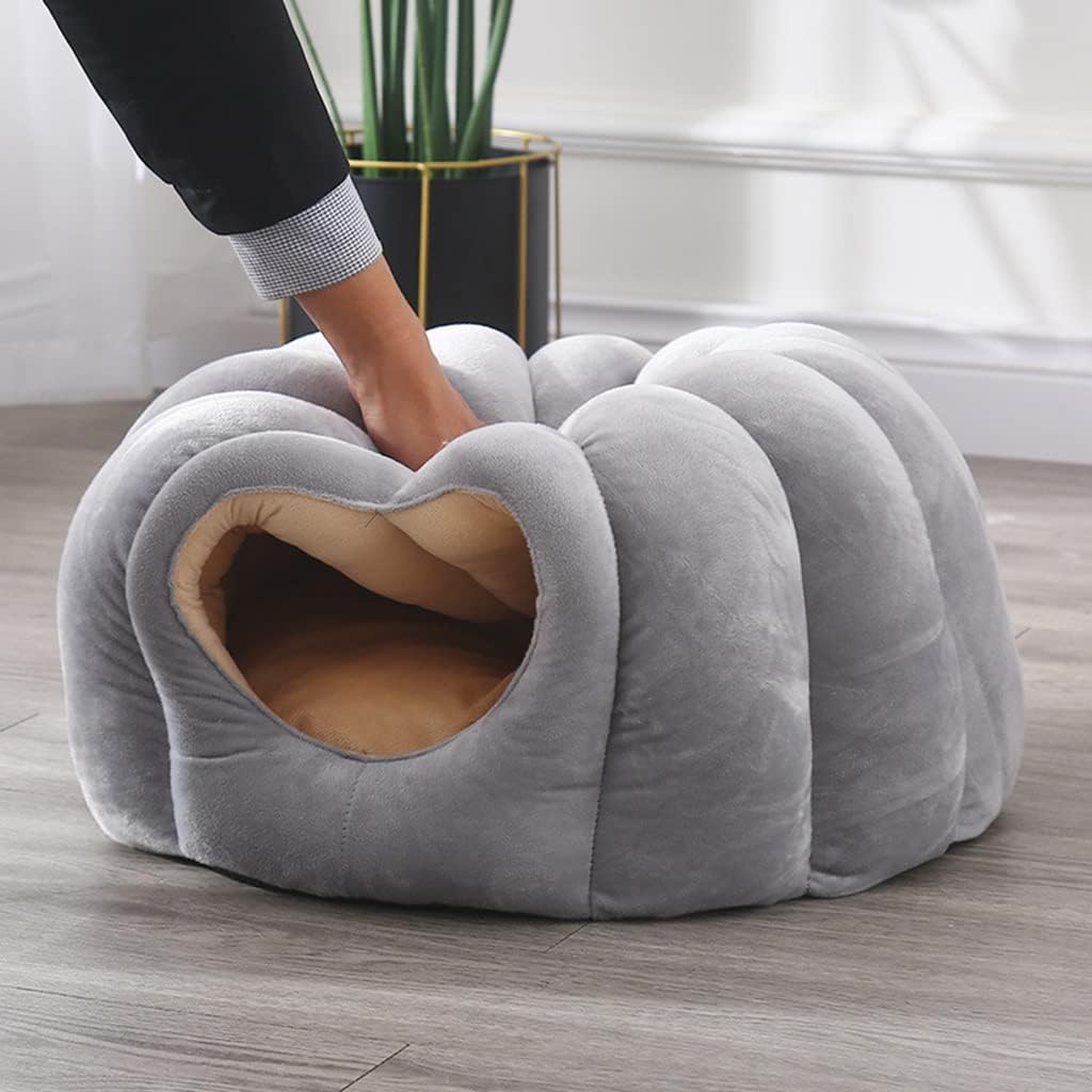 Pet Tent Soft Bed for Small Dogs & Cats 13.8" X 13.8" X 13.8" Self-Warming Machine Washable Cave Dog House