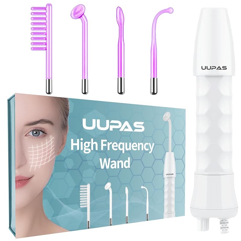 Aparelho portátil de alta frequência facial UUPAS U01 com 4 tubos de vidro