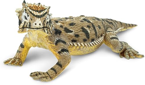 Miniatura 3 de Safari Ltd. Figura de lagarto con cuernos, figura realista de 5.25 pulgadas, juguete educativo para niños, niñas y niños a partir de 3 años