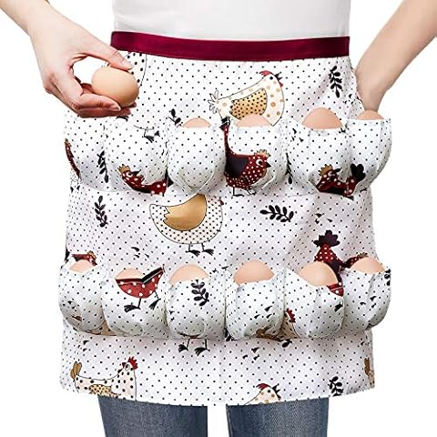 Syhood Eier Schürze Sammeln Hühnereier Sammelschürze Eierschürze Leinwand Eier Schürze Cover