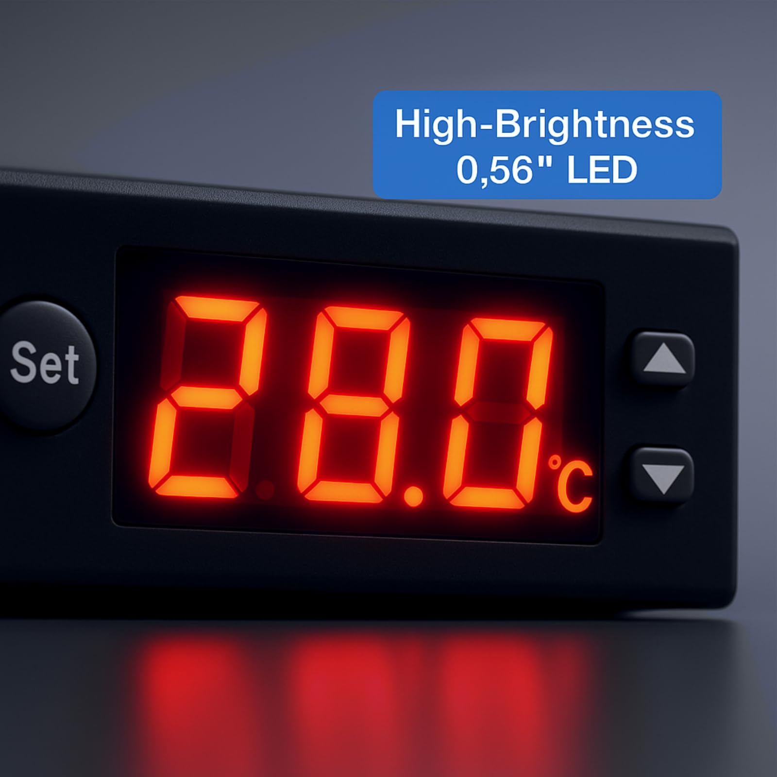 Contrôleur de Température de l'eau Solaire, Contrôleur Thermostat Numérique, AC 220V 5A Régulateur de température numérique avec sonde et affichage numérique pour chauffe-eau solaire EW-801AH