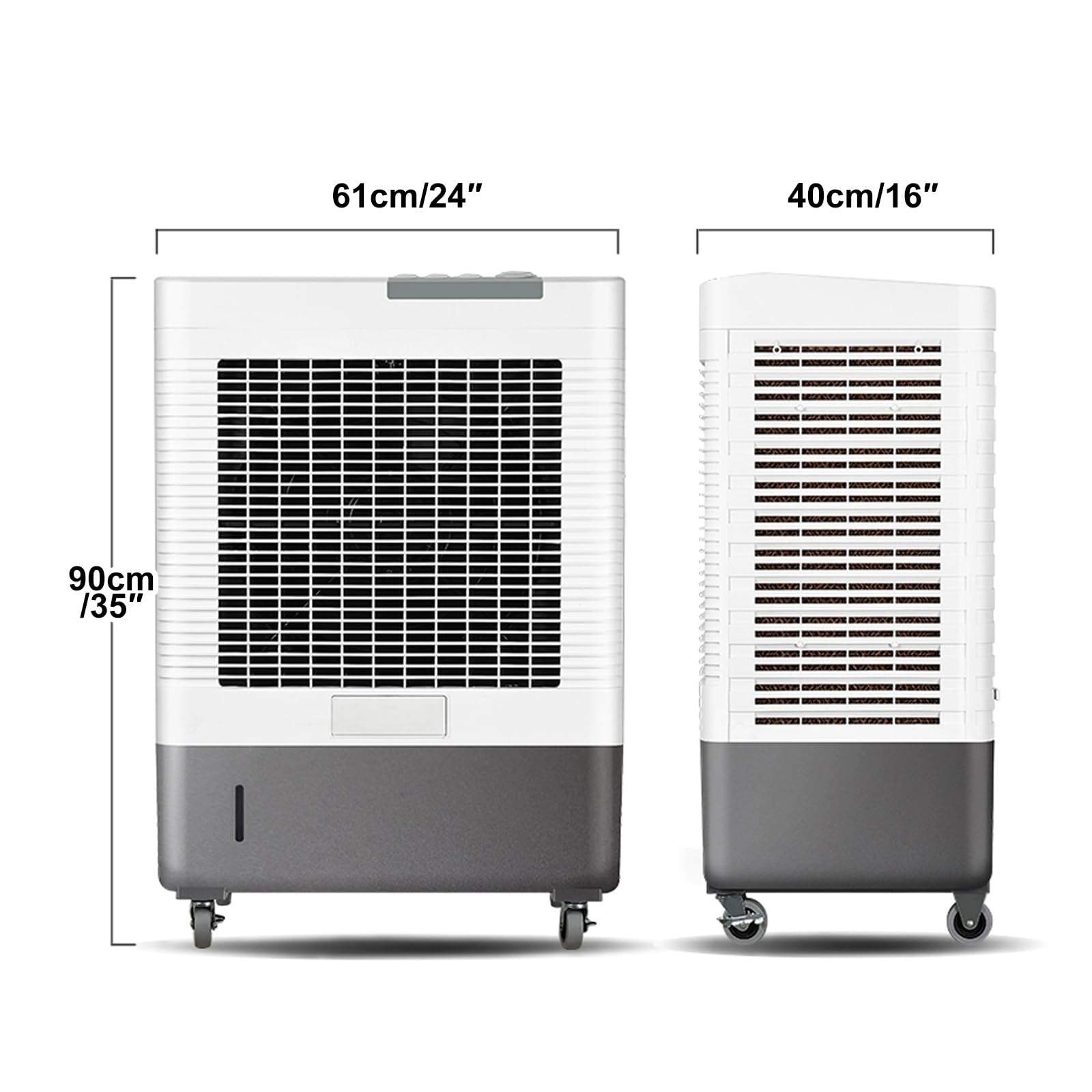 Refroidisseur d'air Portable 30 L avec 3 Modes de Fonctionnement Ventilateur de Refroidissement à 3 Vitesses, Refroidisseur d'air par évaporation 3 en 1, léger, à Faible Bruit, pour Le