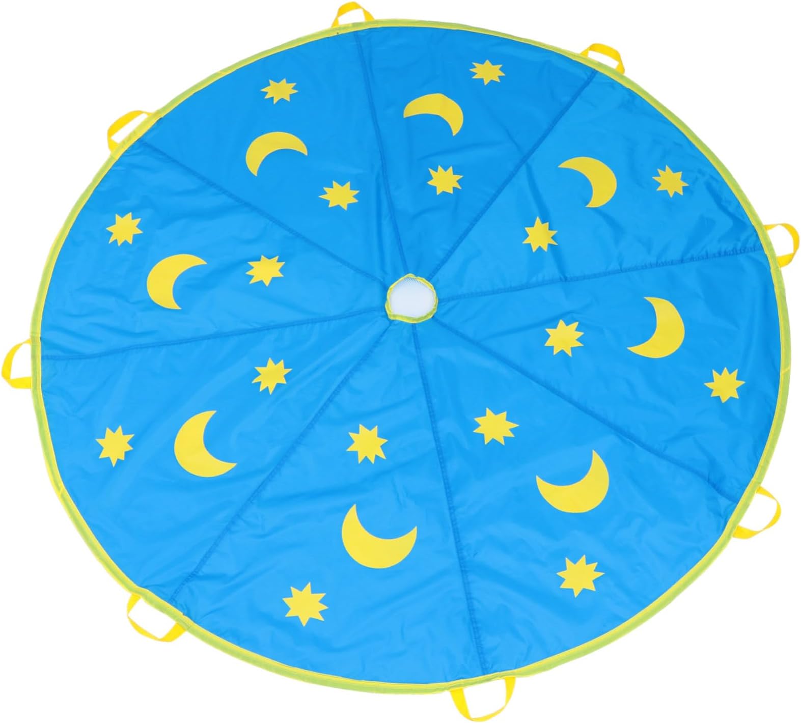 Unomor1pc Xingyue Parachute Kids Playset Outdoor Toys for Kids Educational Toys Star Moon Parachute Toy Parachute Toy Children Parachute Toy Cloth Puzzle Rainbow Umbrella Blue Baby