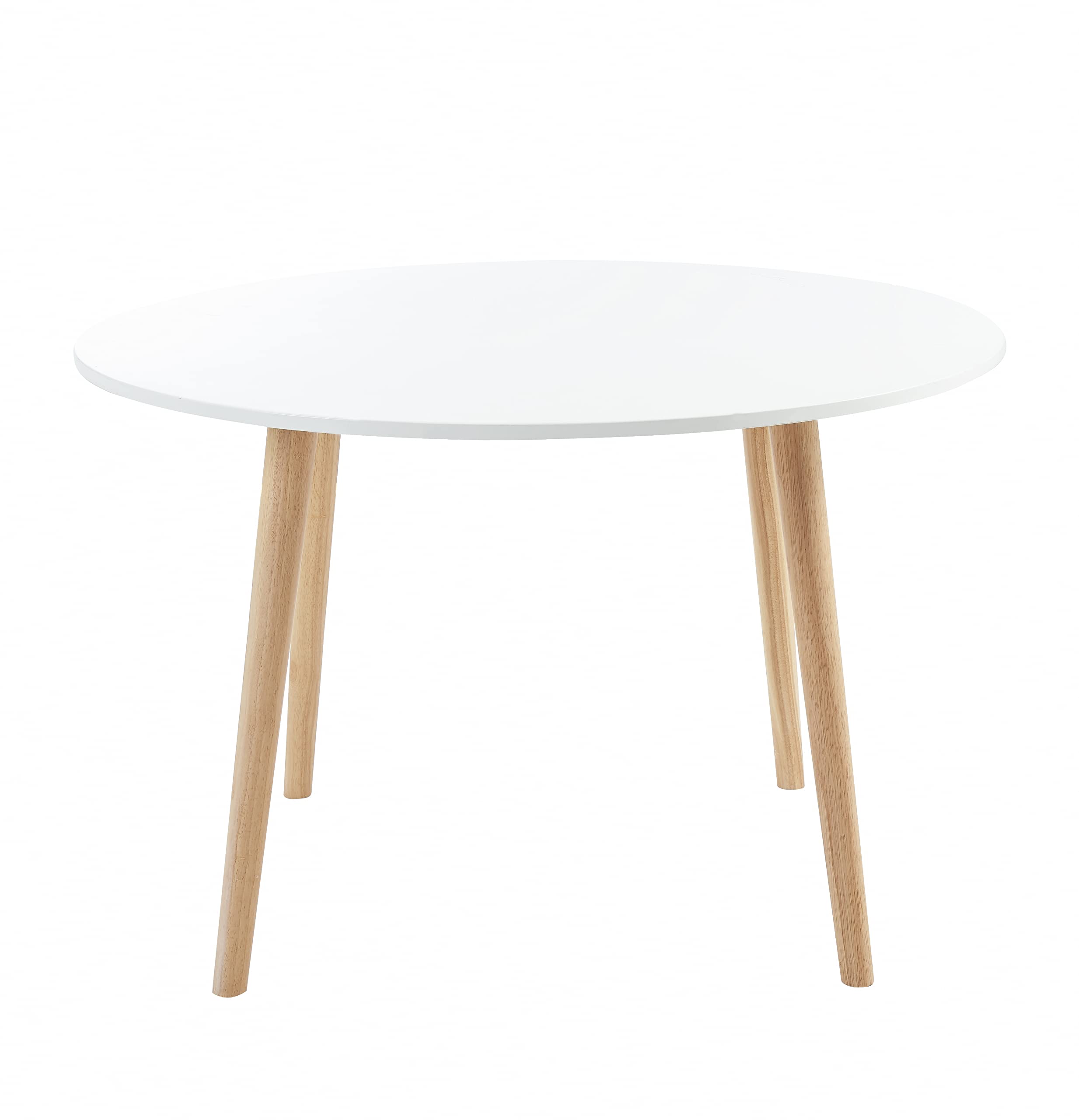 BAÏTA - Tavolo da pranzo ORATELLO laccato bianco D160 cm da 4 a 6 persone