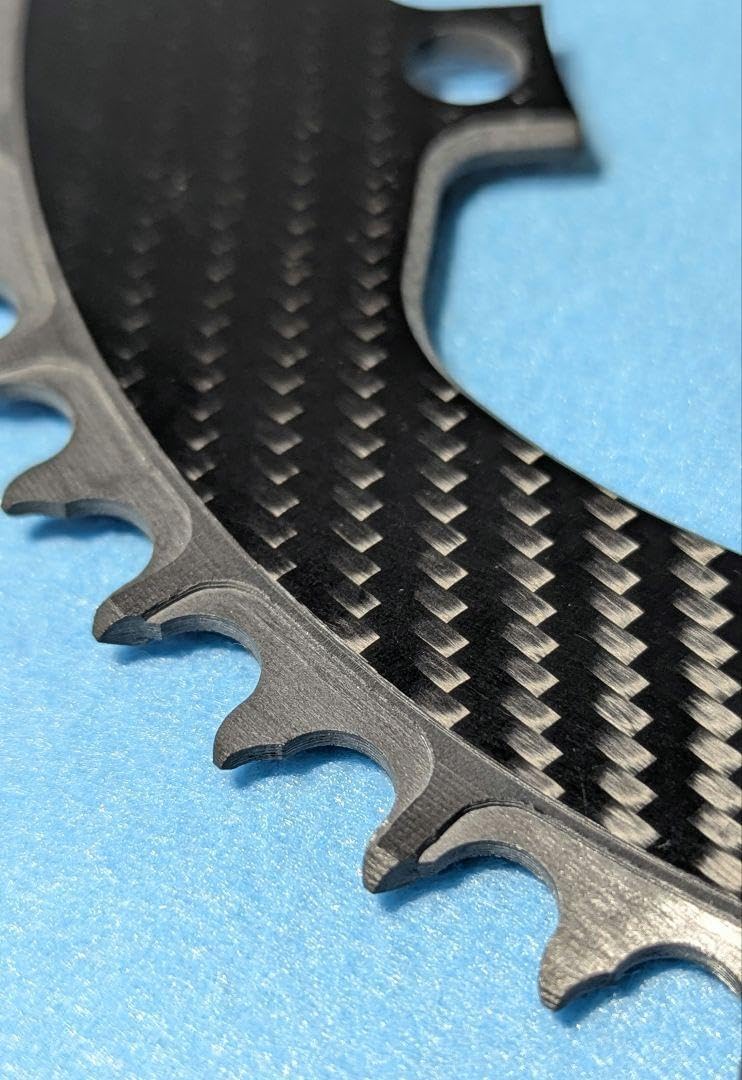 union jack カーボンチェーンリング 3K柄 54T pcd130 union jack union jack カーボンチェーンリング 3K柄 54T pcd130 union jack