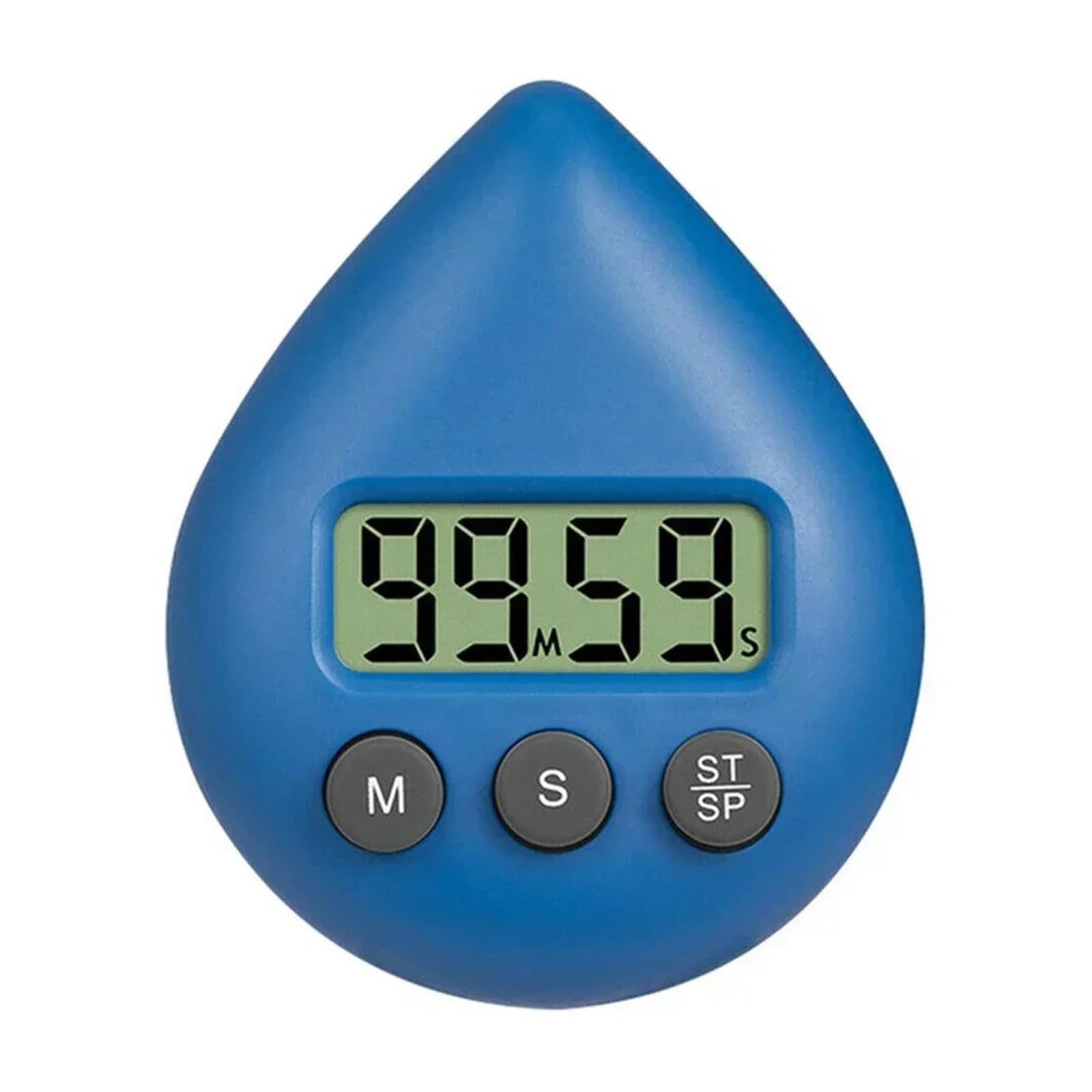 Digital Timer Shower Black/White/Blue 5.9x7.5x1.6cm ABS Energy Saver Waterproof Save Hot Water Reliable Efficient(Blue)