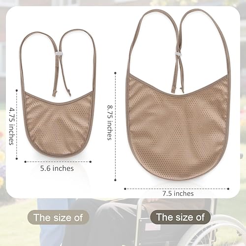 Miniatura 3 de Cubierta para estoma de cuello de traqueotomía (caqui, 5 piezas, grande)