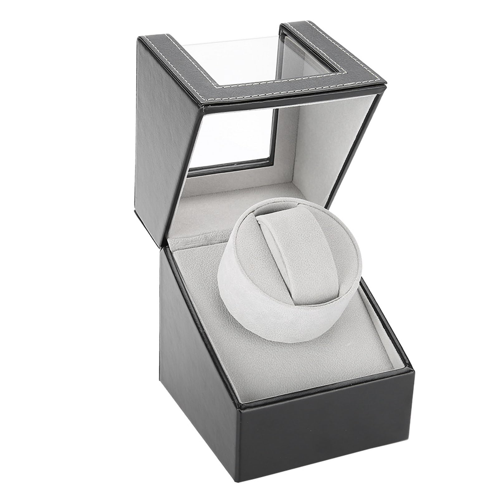 YUYTE Mechanische Uhren Uhrenbeweger, 220 V Automatischer uhren Aufbewahrungsbox, PU Leder Uhrengehäuse mit leisem Motor für Organizer und Display Uhren