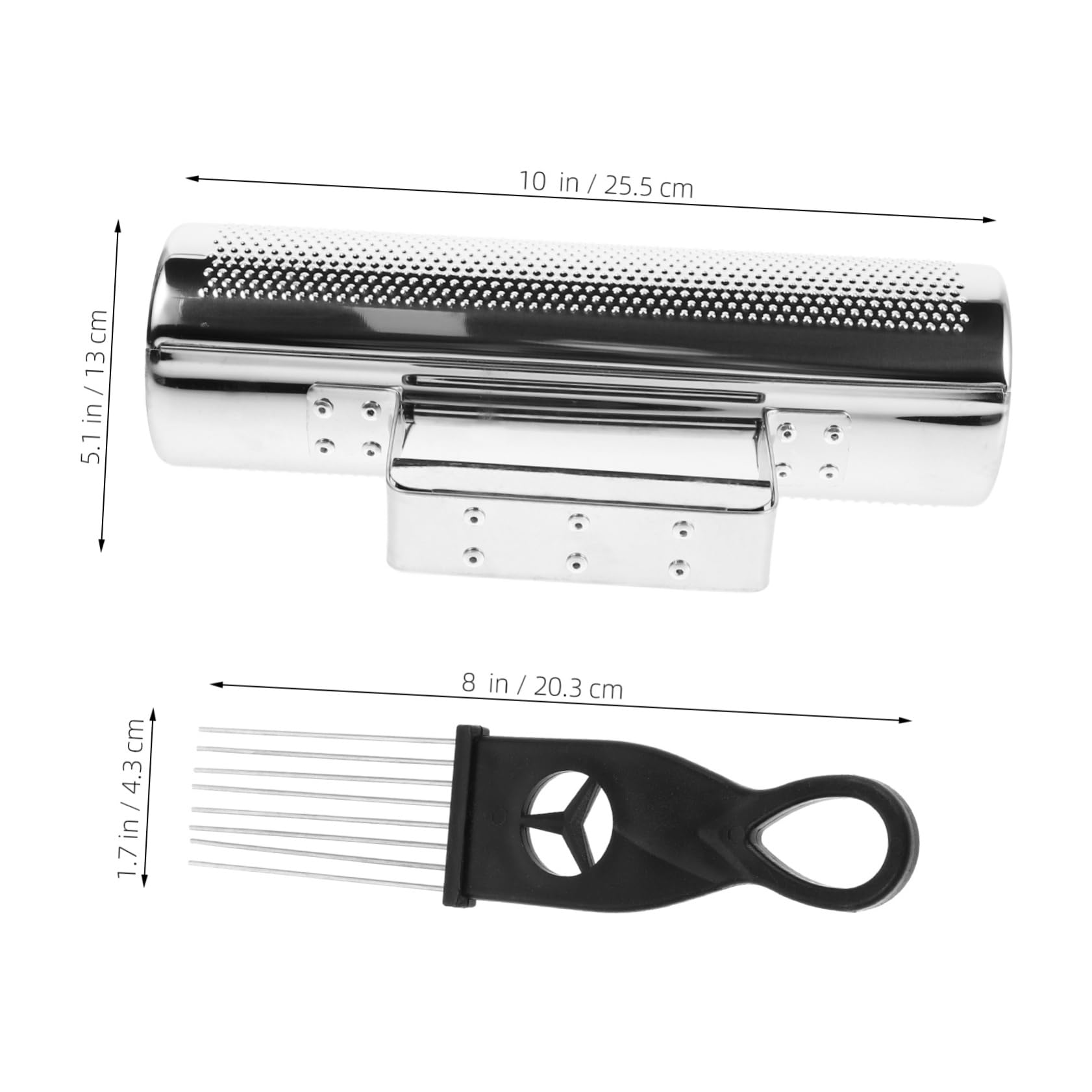 Toddmomy Beginner to Pro Stainless Steel Scraper Set Handheld Percussion Instrument for Music Education Practice