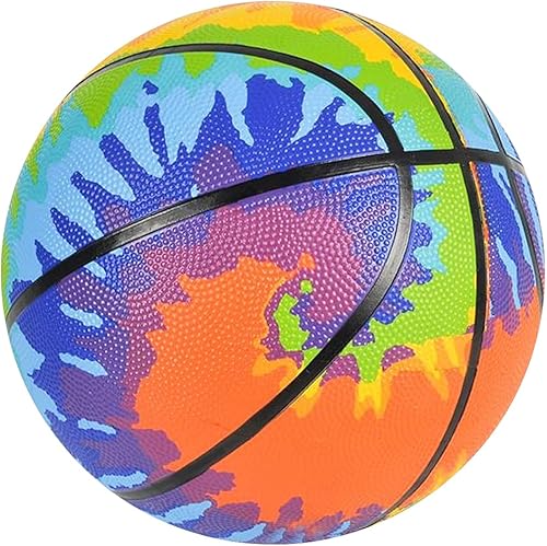 ArtCreativity Baloncesto regulador de teñido anudado para niños, pelota de goma inflable para patio trasero, parque y playa, diversión al aire