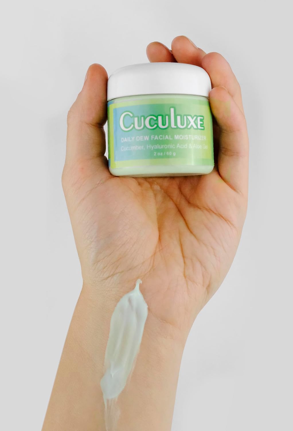 Beesaluxe Cuculuxe Daily Dew Facial Moisturizer – Hydrating Face Cream with Cucumber, Hyaluronic Acid & Aloe – Gentle Daily Moisturizer for Sensitive Skin - Image 3