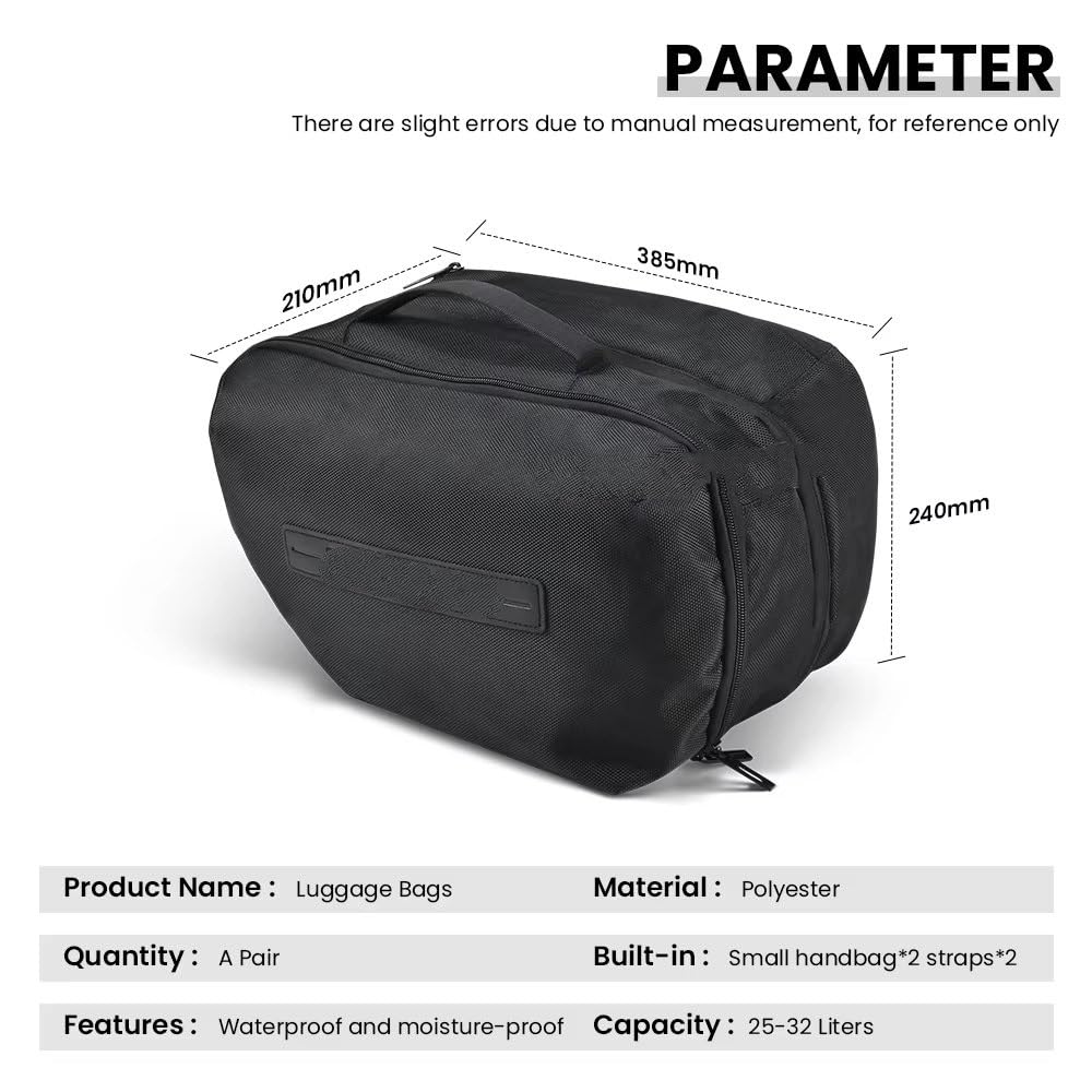 Moto Borsa Posteriore Per BMW R1300 GS R 1300 GS (2023-) Borsa Interna Per Valigia Moto Borse Laterali Viaggio Impermeabile Borsa Per Attrezzi(Left Bag)