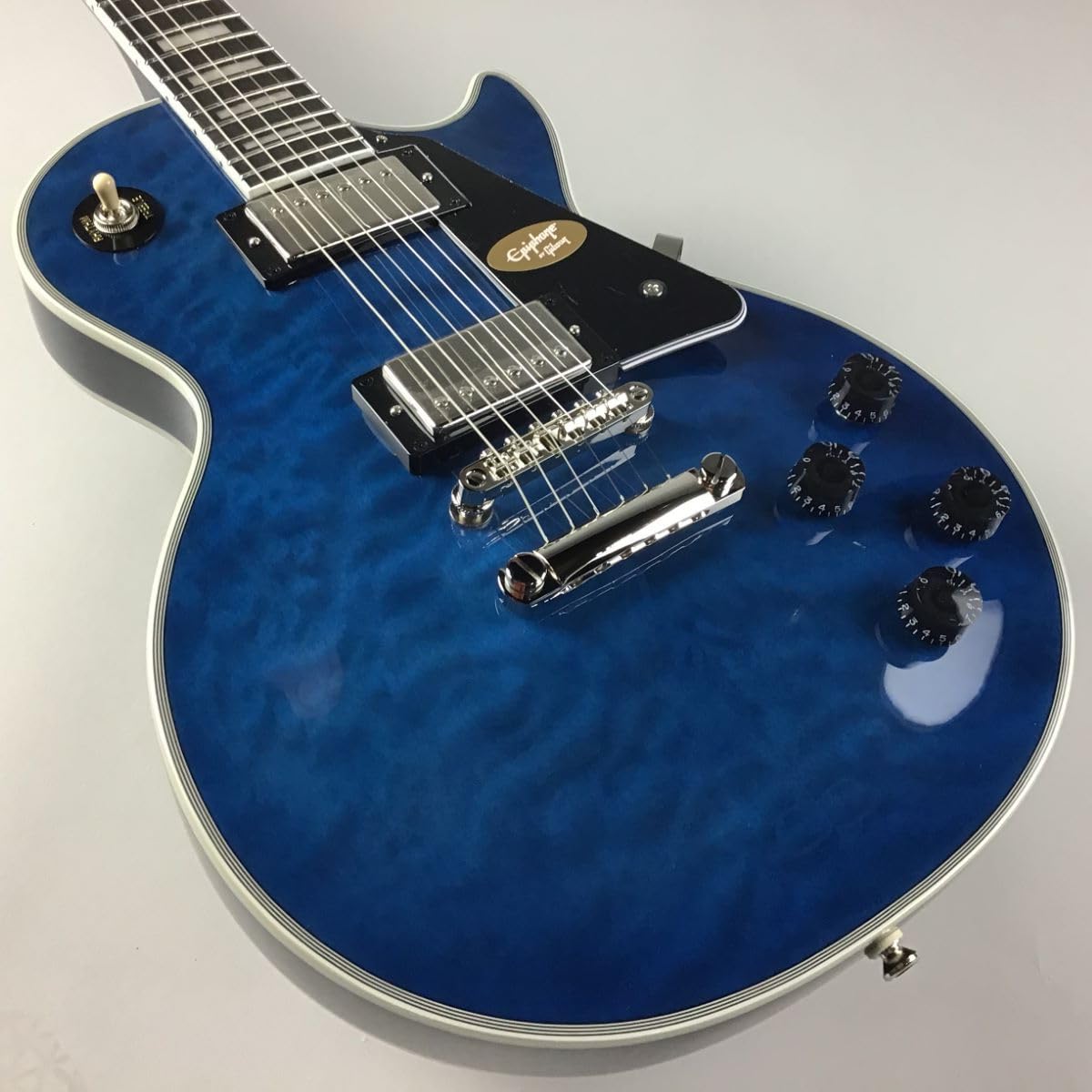 Amazon | Epiphone Les Paul Custom Quilt Viper Blue (バイパー