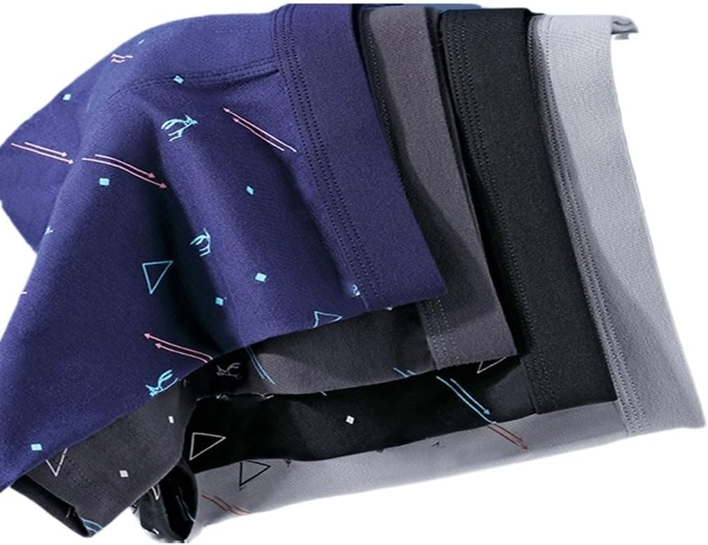 Gift Box Pack of 4 Pieces of Cotton Men's Underwear U-shaped Flat Corner Pants