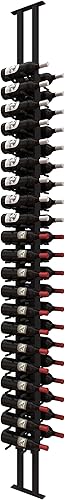 Miniatura 11 de Ultra Wine Racks - Estantería para Vinos de Montaje de Piso a Techo (1 Lado, Profundidad Simple, Negro, Capacidad para 21 Botellas de Vino) -