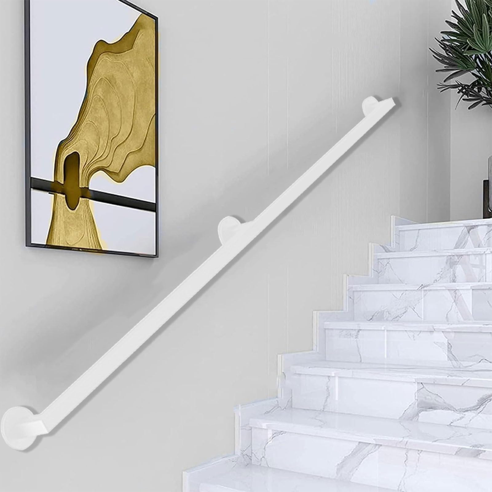 Rampe d'escalier antidérapante en fer forgé pour éviter les chutes sur marches glissantes