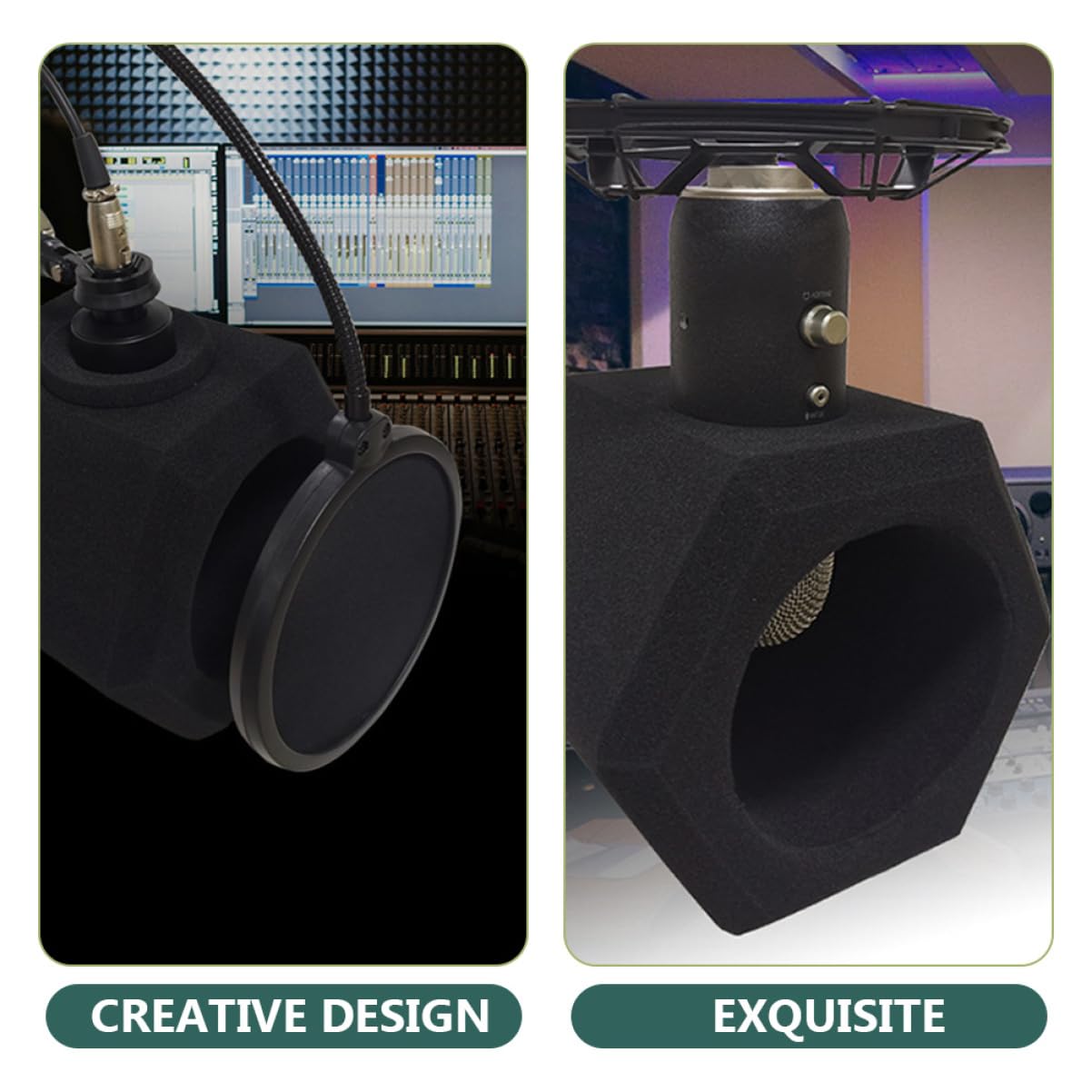 Mic Cover Windscreen Professioneller Mikrofon Schutz Für Aufnahmen Ktv Und Anti- Filter Für Mikrofone Verbessertes Geräuschmanagement