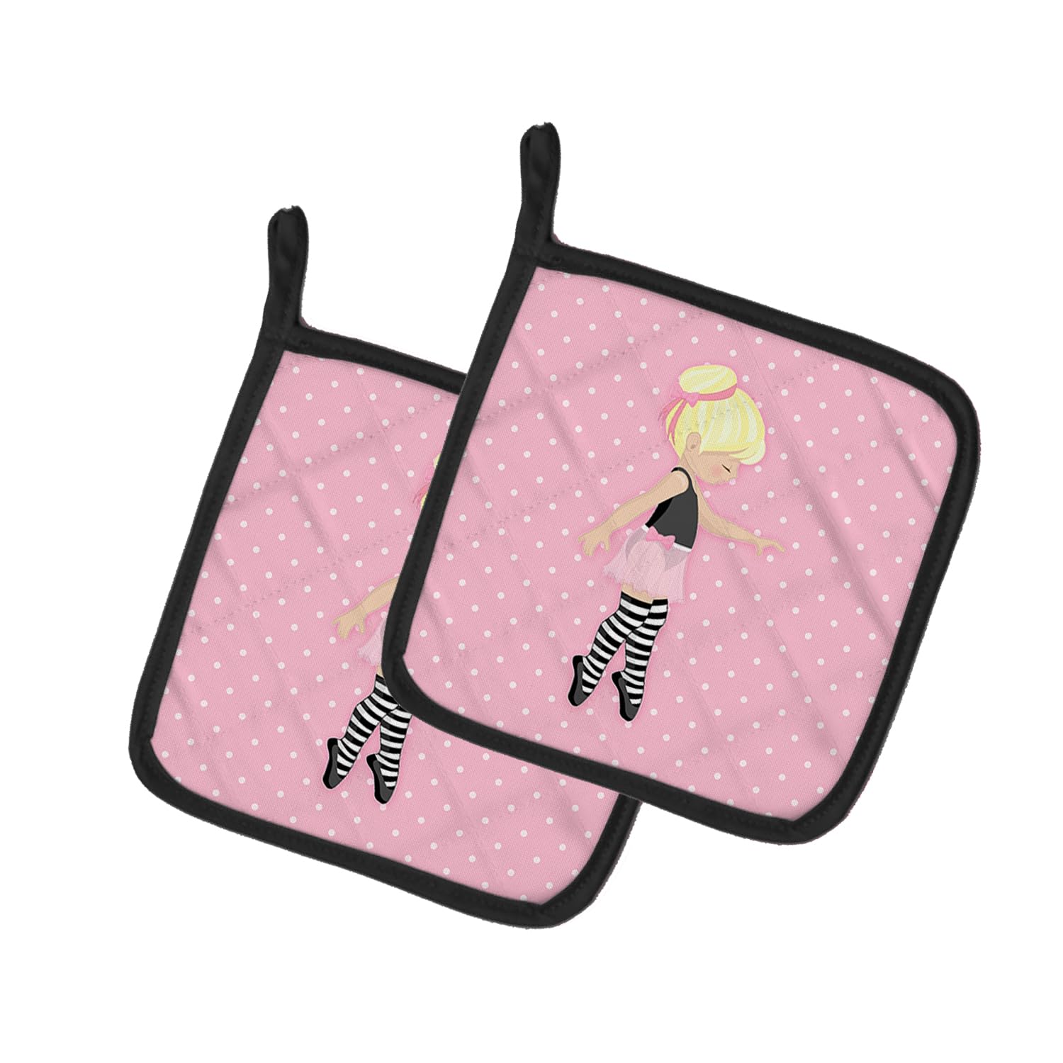 Caroline's Treasures Topflappen, Ballerina, Blond, 7,5 x 7,5 W, mehrfarbig, 1 Paar