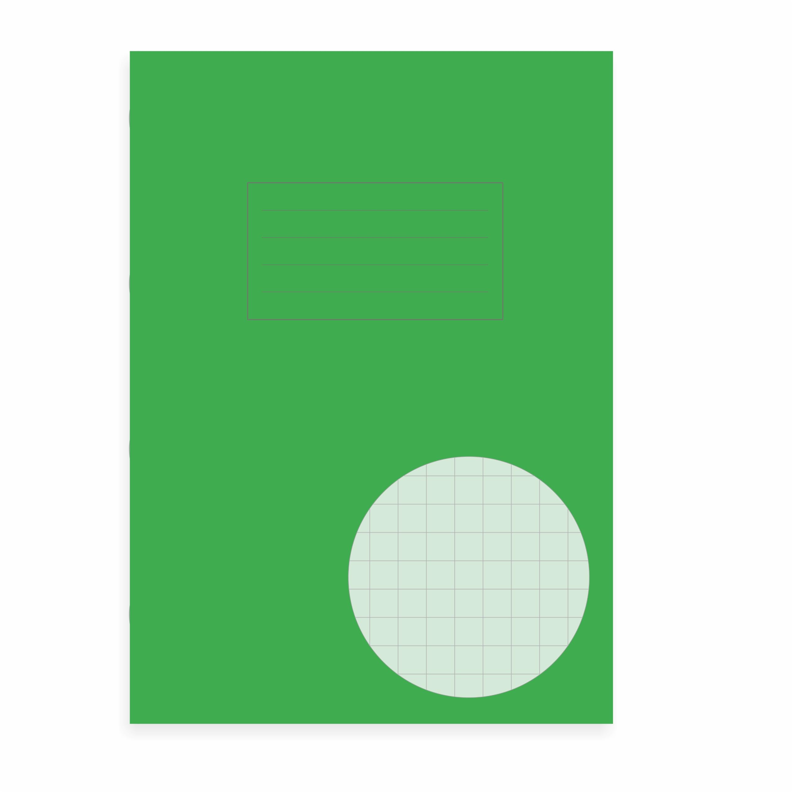 Crossbow Education Essentials Dyslexia Tinted Exercise Books | A4 |10mm Squared (1, Leaf)
