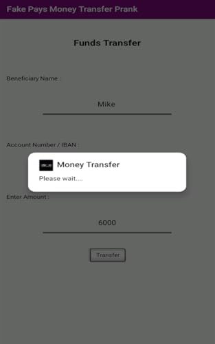 Millionaire Fake Bank Account