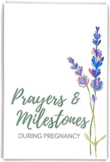 Pregnancy Prayer Cards, Weekly Prayer & Milestone Cards for Expecting Mother, Pregnancy Congratulations Gift for First Time Mom, Pregnancy Must Haves First Trimester Pregnancy Essentials for Mom to Be