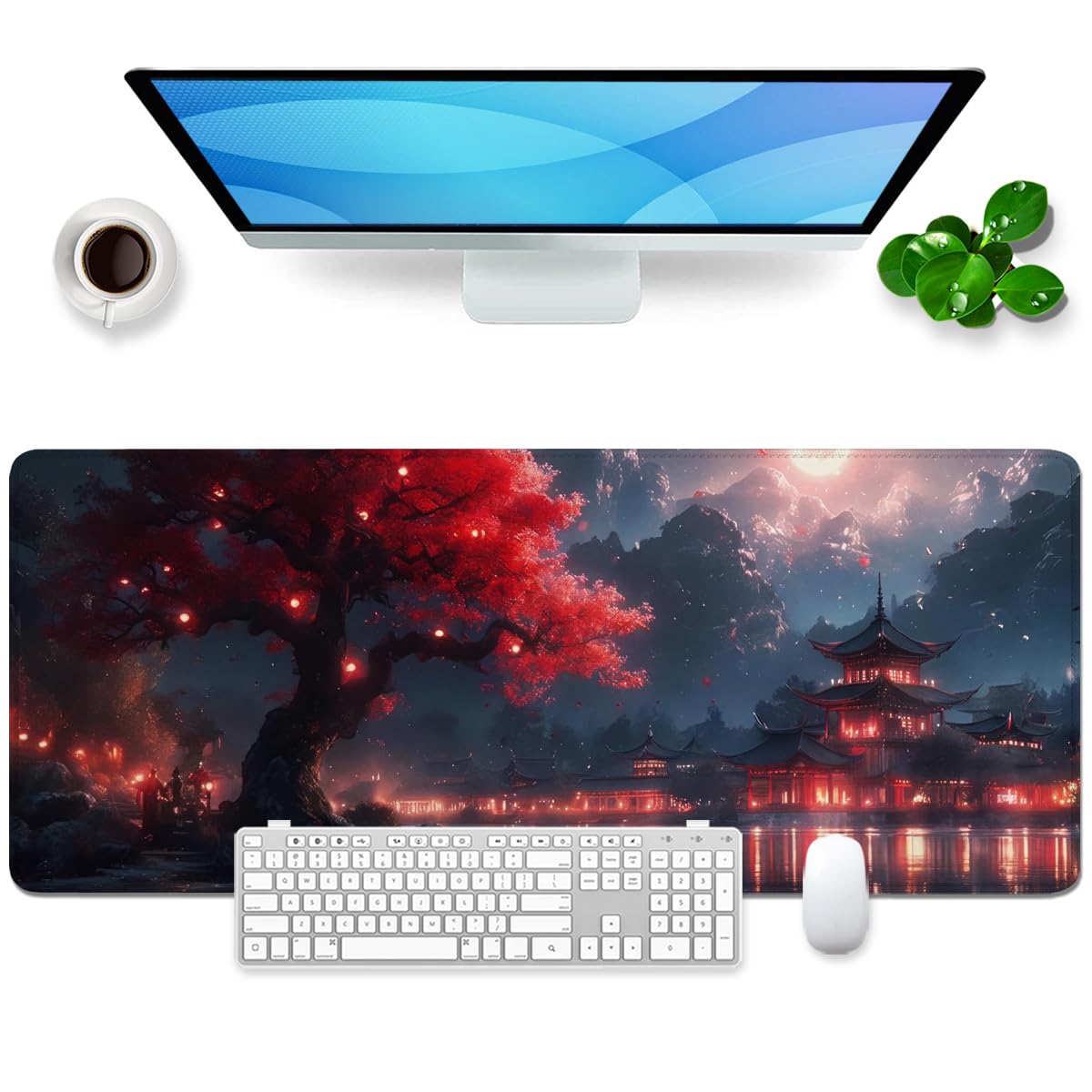 Mauspad xl Gaming Mousepad Desk Pad Groß Desk Mat Bürozubehör Schreibtischunterlage