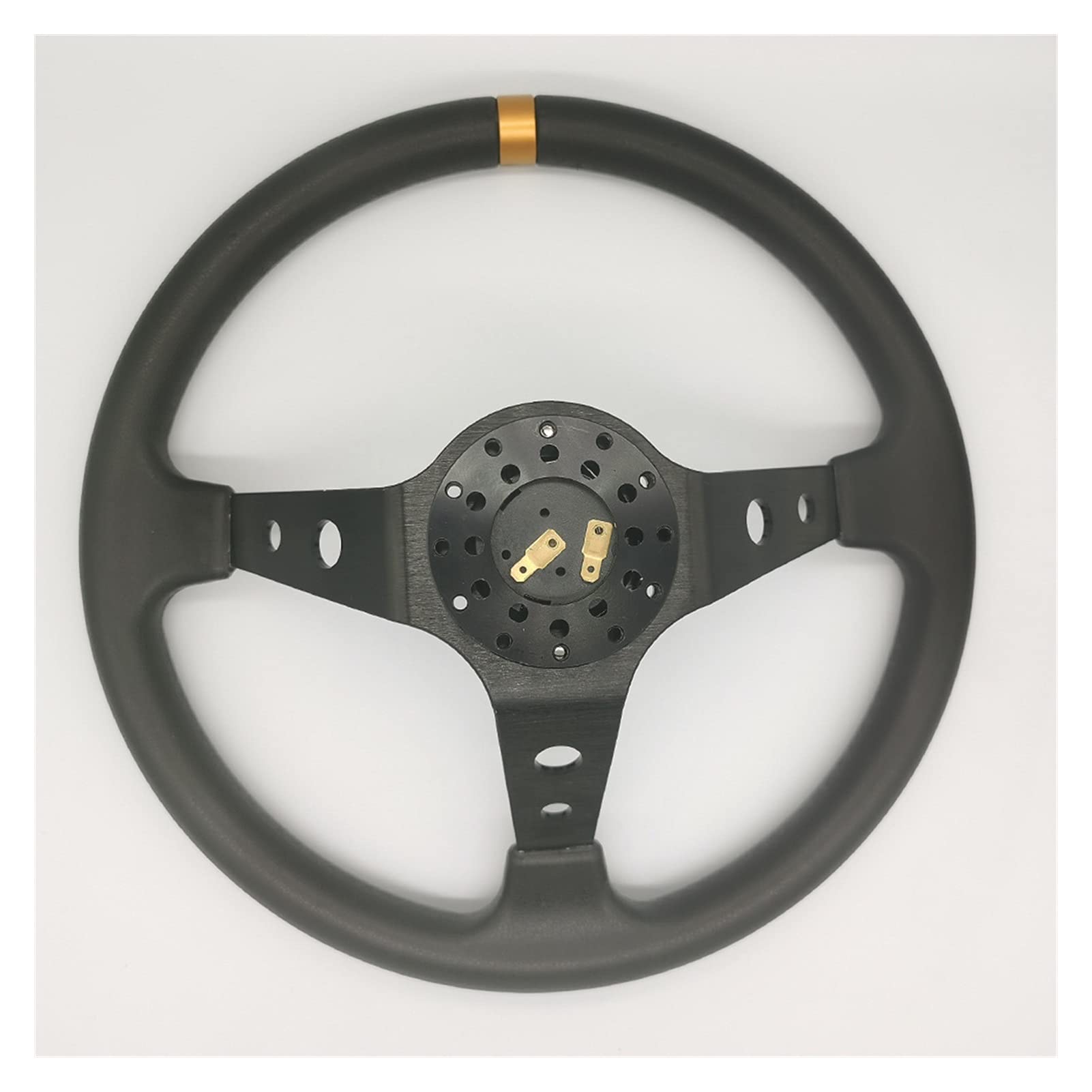 Volante da Corsa Adattatore a 24 fori in alluminio per ruote sterzanti Modifica Set 70mm Volante Racing Placca da gioco Parti fai da te(Steering Wheel SetC)