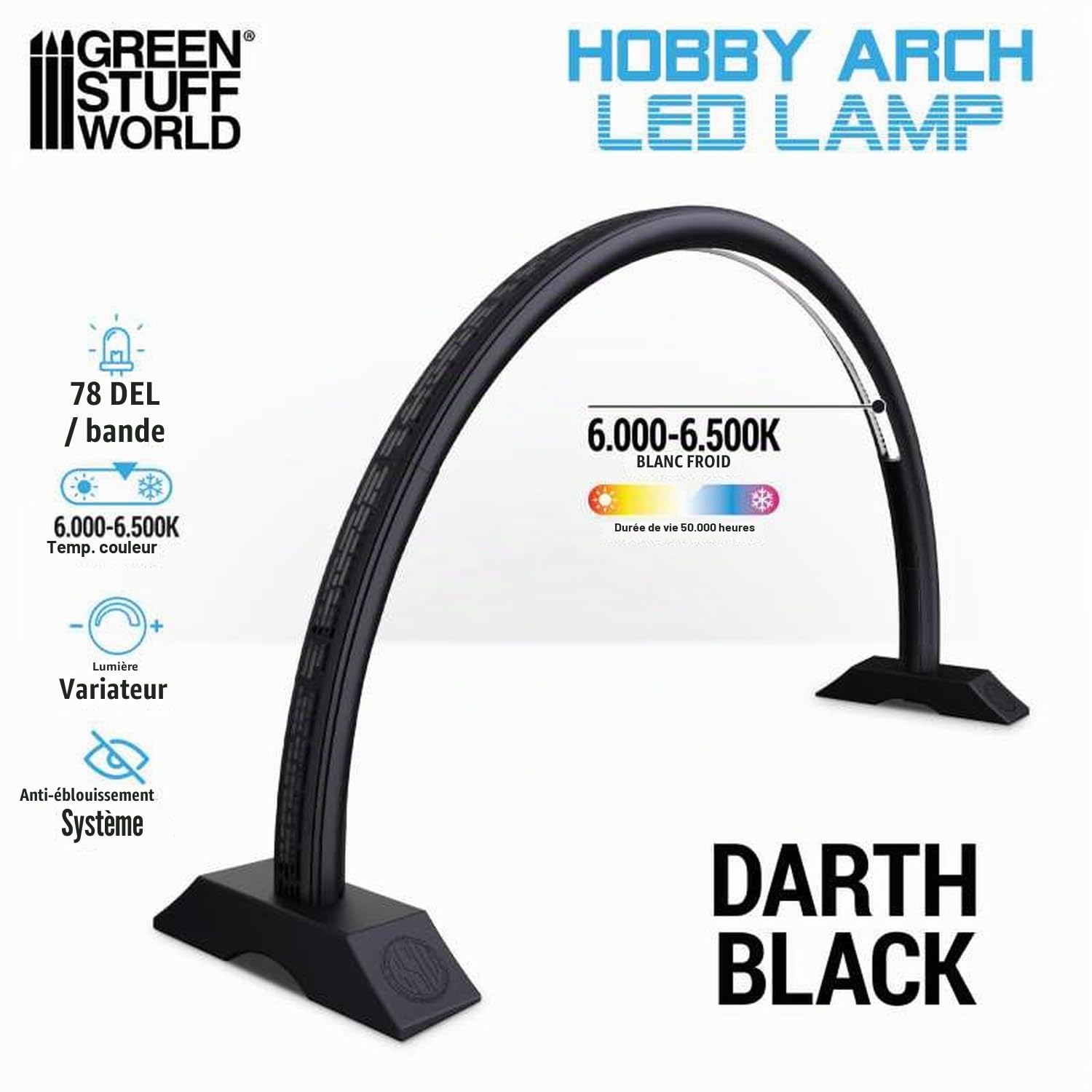 Green Stuff World Hobby Arch 11060 - Lampe LED Darth Black