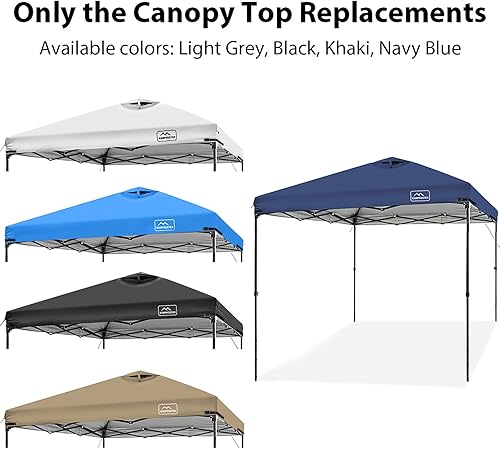 Miniatura 3 de KAMPKEEPER Cubierta de repuesto para toldo desplegable superior con ventilación de aire y correa elástica ajustable, poliéster impermeable a los