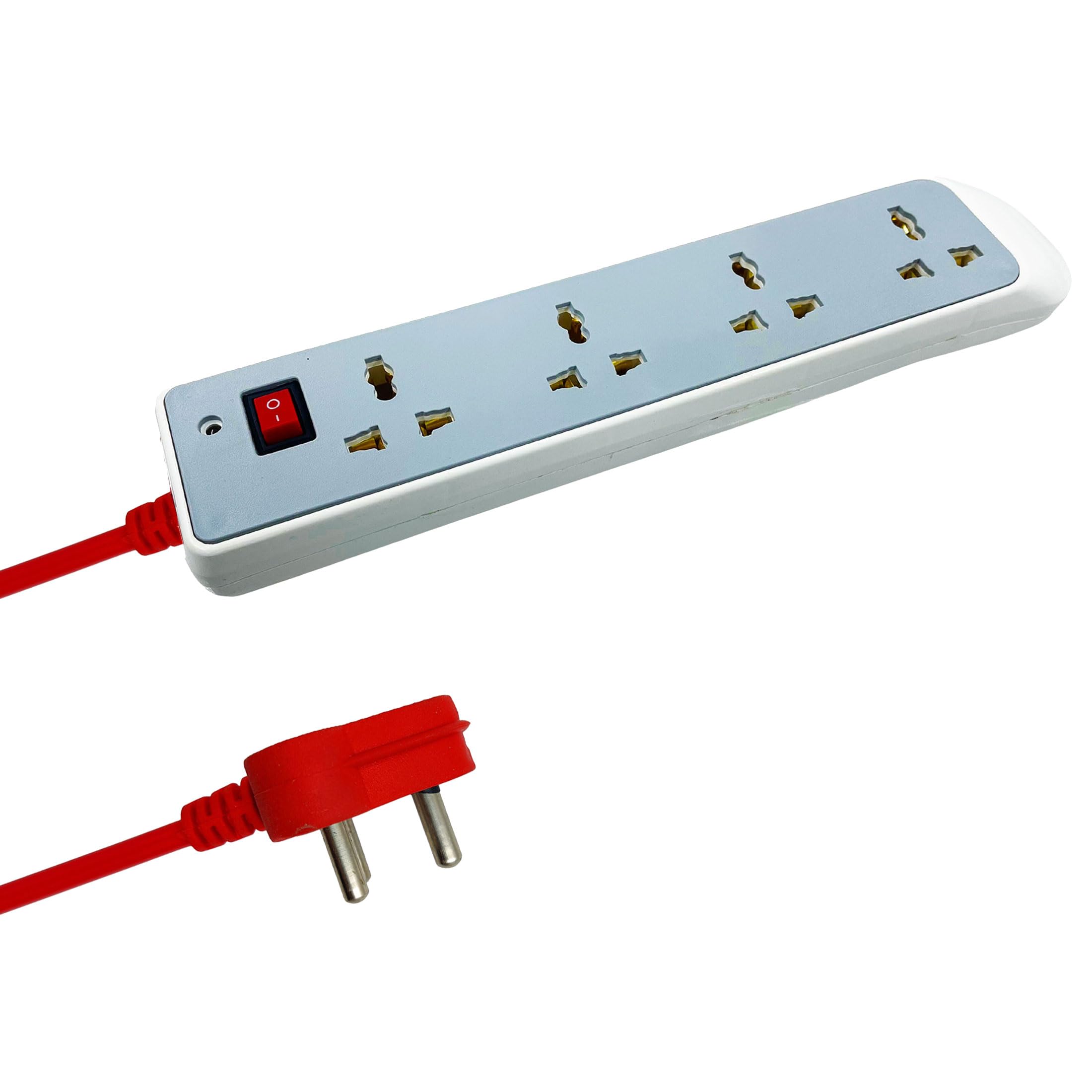Hillgrove HGCM1305M3 Power Extension Board with 4 Universal Socket and 1 Switch and 5 Meter Long Cable Surge Protector for Home/Computer/Fridge 4 Socket Extension Boards (White)-picture-50