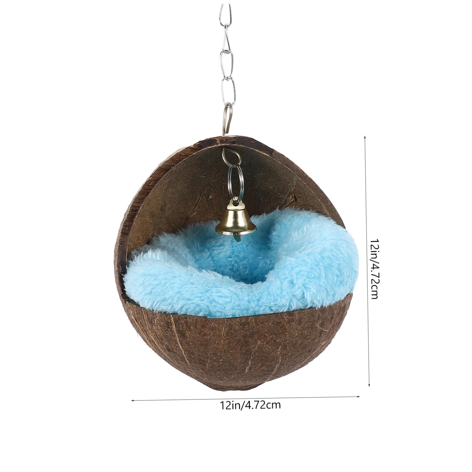 INOOMP 2stücke Coconut Shell Nest Für Hamster Meerschweinchen Und Eichhörnchen Gemütlicher Schlafplatz Natürlicher Kokosnussschale Zufällige Farben Für Kleine Haustiere