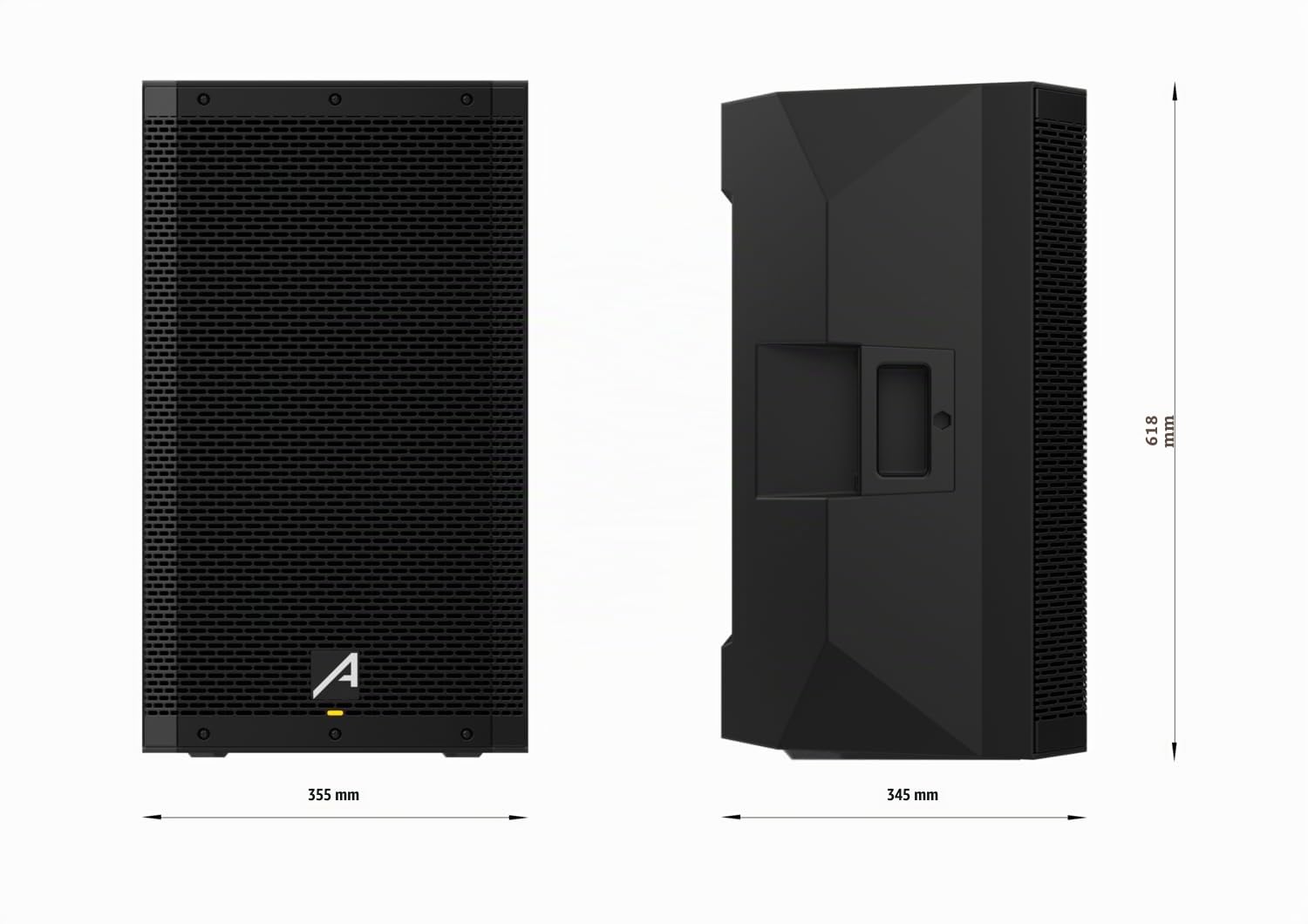 Audibax DSP12 - Enceinte Active 12" avec DSP - Haut-Parleur Amplifiée - Puissance 1200W - DSP Interne de Qualité pour Les Modes d'Égalisation et de Lecture - Enceinte avec Connexion Bluetooth