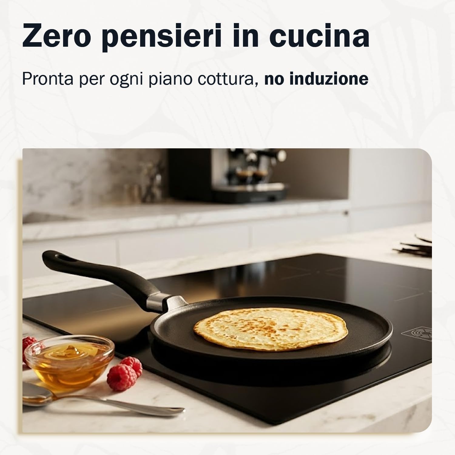 Sicignano Crepiera Antiaderente in Alluminio Pressofuso (32 cm)