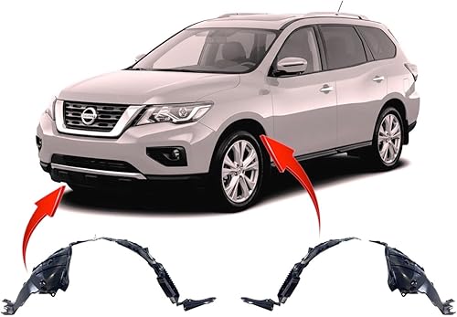 FitParts Compatible con el juego delantero izquierdo y derecho para conductor y pasajero, par de guardabarros Nissan Pathfinder 2015-2019. Nuevo,