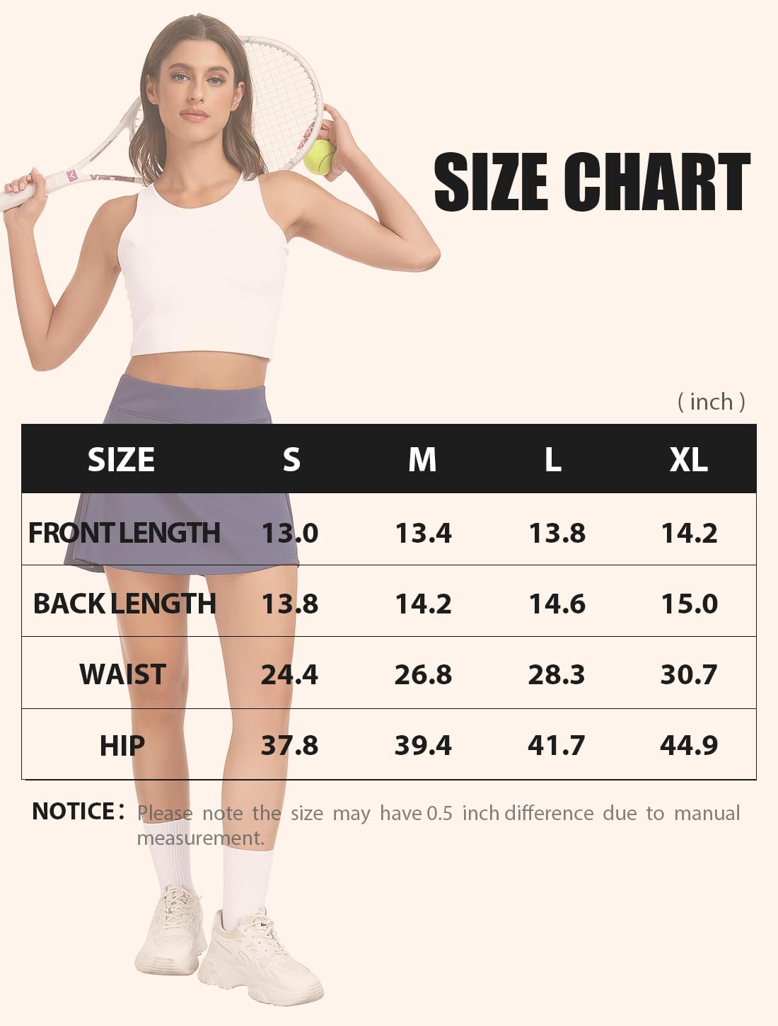 Ullnoy Lot de 2 jupes de tennis pour femme avec poches courtes, taille haute, jupes de sport plissées pour entraînement et course à pied