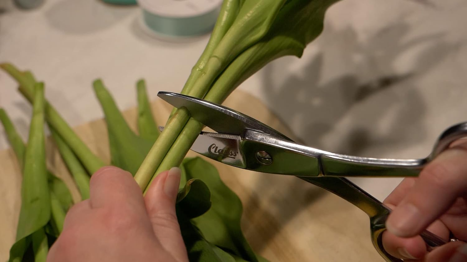 Clauss 11113 7.75-Inch Straight Hot Forged Shears with One Serrated Blade