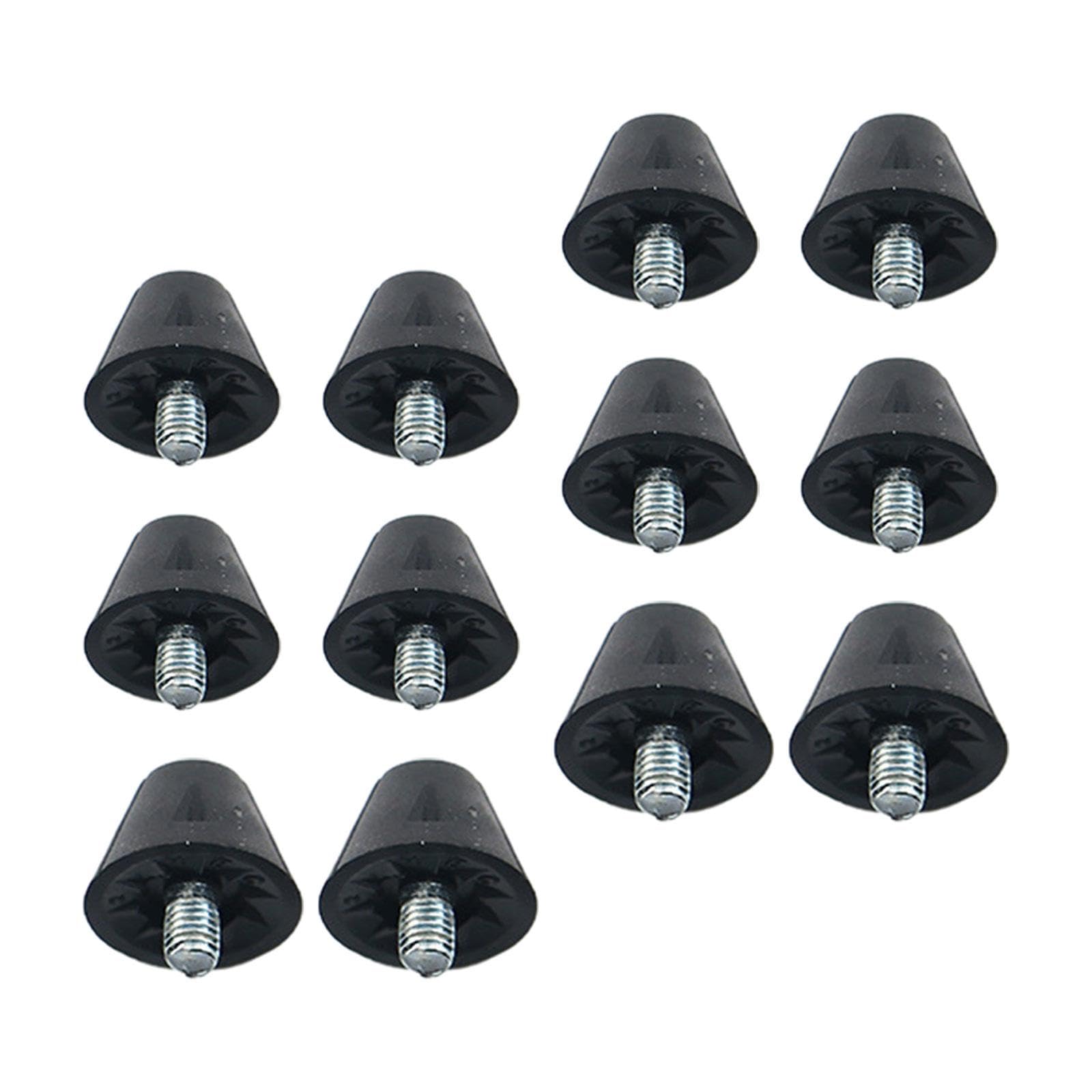 Crampons De Rechange Pour Chaussures De Football - Lot De 12 + Clé - Filetage M5, 10-13mm - Nylon, Pour Terrain Sec/Mou