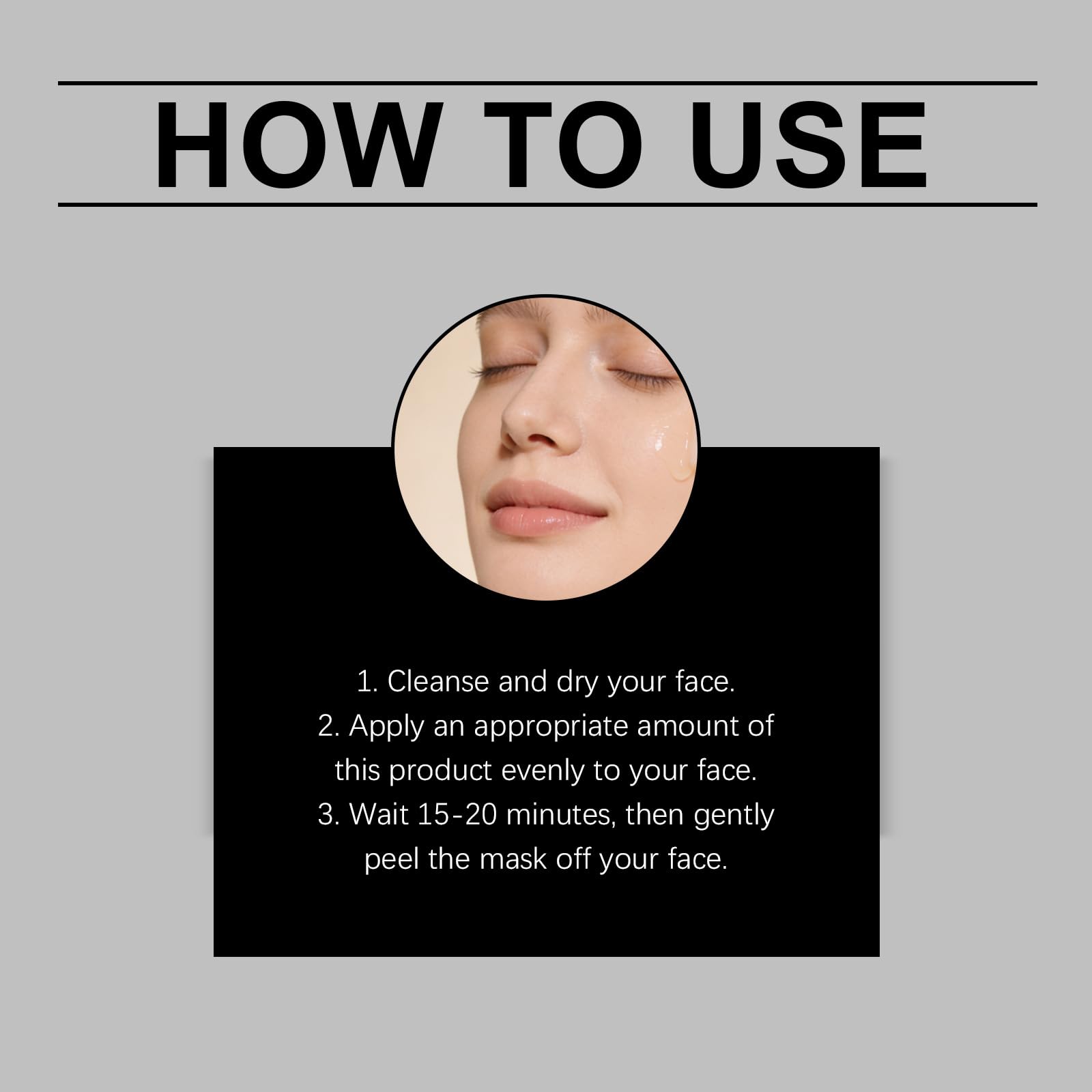 Mascarilla facial Peel Off 50 ml – Mascarilla exfoliante Peel Off para el rostro – Mascarilla facial Peel Off iluminadora, Centella Asiática para favorecer el tono uniforme de la piel (8 cajas)