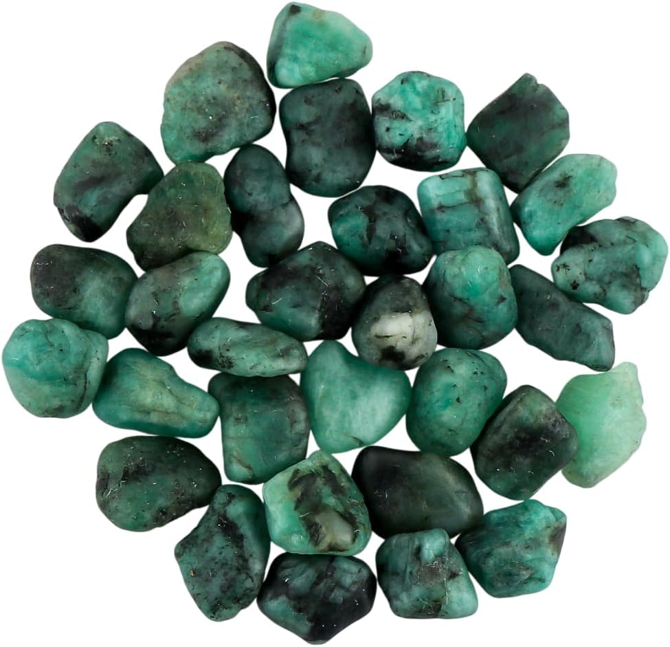 CRYSTALIS 100 carats Natural Emerald, Loose Gemstone Wholesale Bulk Rough Jewelry Making Supply from Brazil, Chakra & Healing Raw Stones, Wire Wrapping, DIY, Gem Collection, May Birthstone