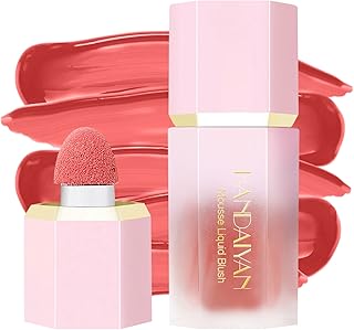 Anglicolor Liquid Blush, Cream Liquid Blush High Pigment, Natural-Looking Blush Stick, Dewy Finish Natural Blush, Sheer Blush Skin Tint Blush Makeup for Face Cheek (3#coral)