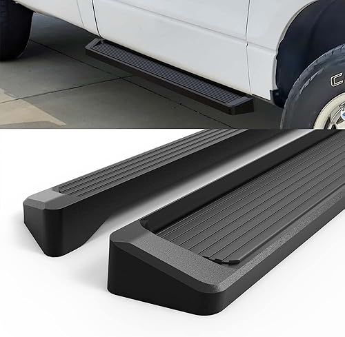 Miniatura 4 de HD Ridez Estribo de 6 pulgadas, color negro, compatible con Ford F150 2009-2014 Regular Cab (barras laterales de barra nerf con escalones laterales)