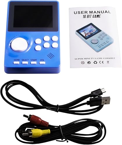 Miniatura 6 de Consola de videojuegos portátil de 16 bits para niños y adultos, Lcb súper ancha de 2.8 pulgadas precargada 100 HD, consola de juegos portátil para