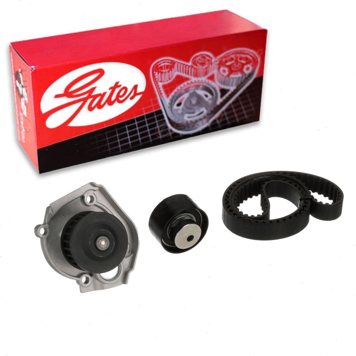 Gates TCKWP345 PowerGrip Premium Timing Belt Component Kit with Water Pump