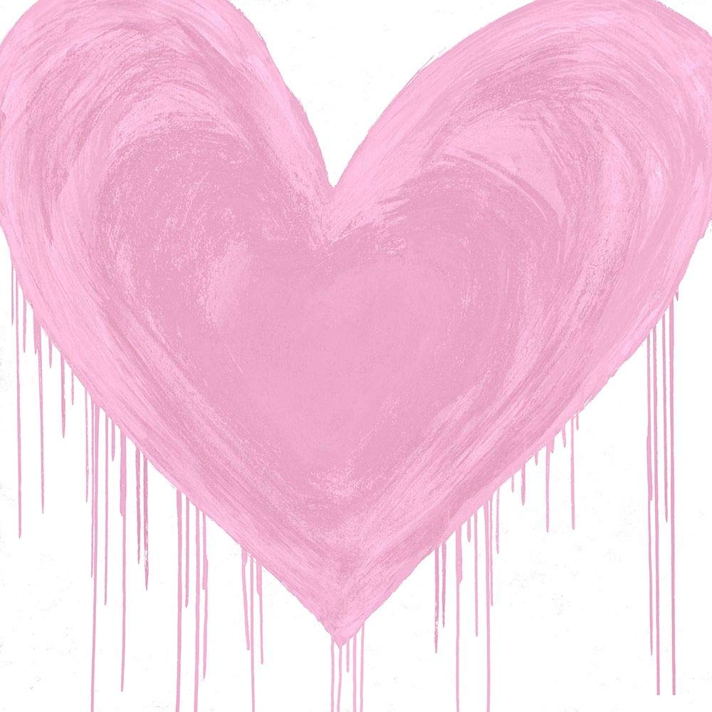 Posterazzi PDXLSG116667LARGE Big Hearted Pink Lindsay Rodgers plakat nadruk, 60 x 60 cm, wielokolorowy
