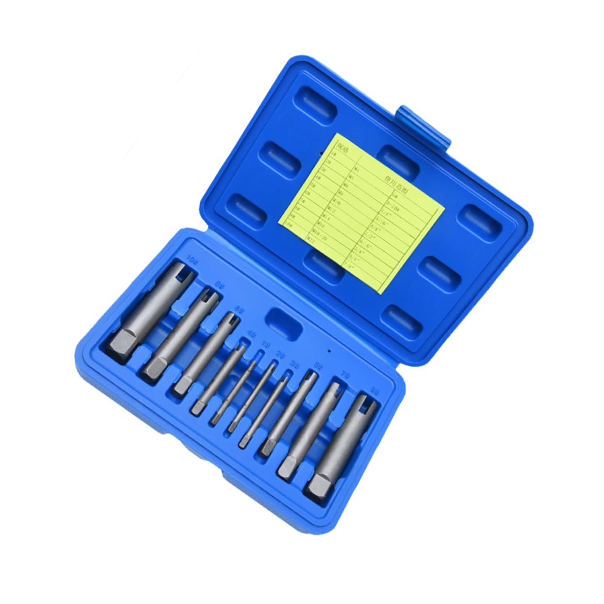 Estrattore di Viti Danneggiate 178 Cacciavite, Kit Estrattore in Lega Argento 10 Pezzi, Design a 4 Artigli per Viti Rotte e Arrugginite