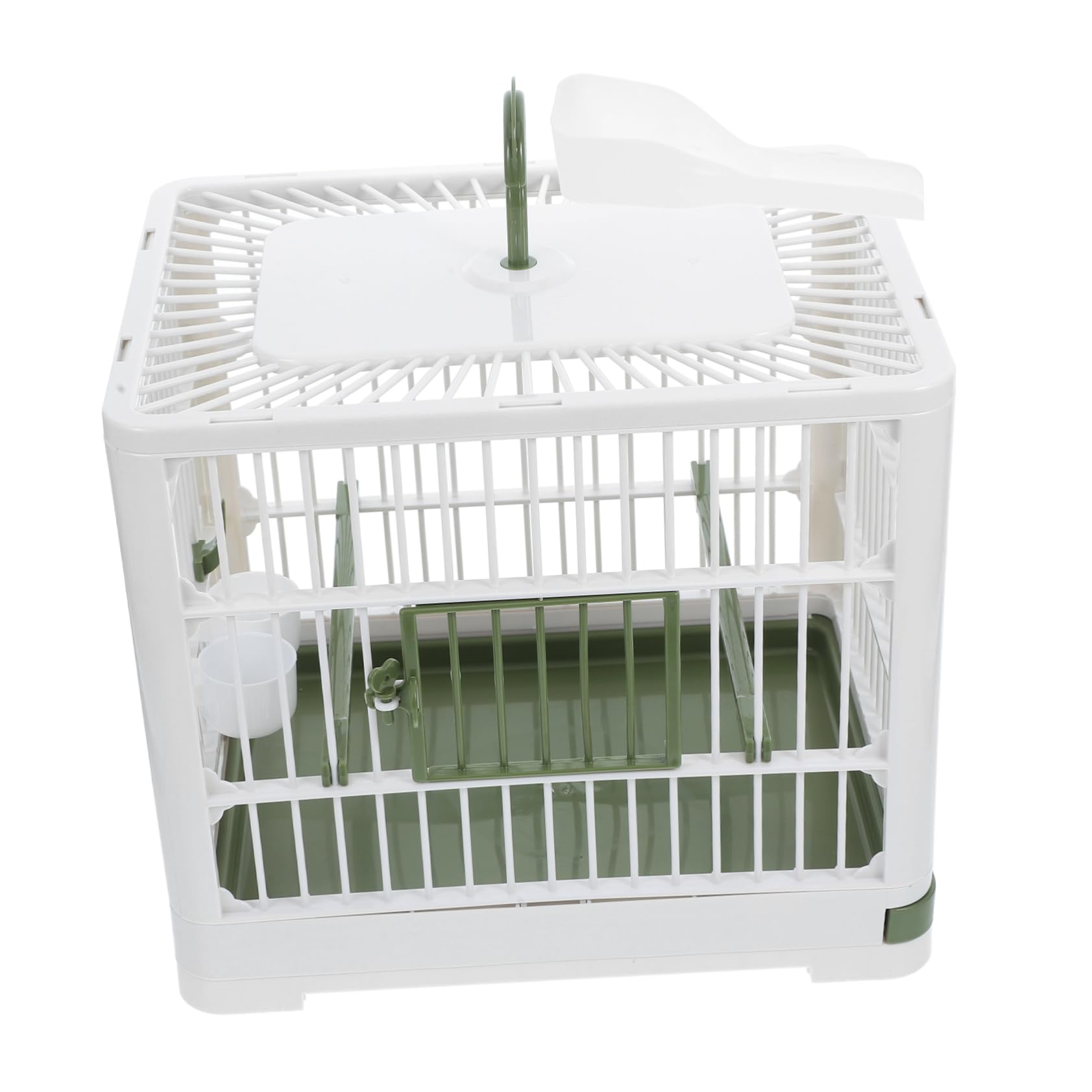 COLLBATH Hanging Bird Cage Stand for Parrots Lightweight Travel Cage Ventilation for Portable Use