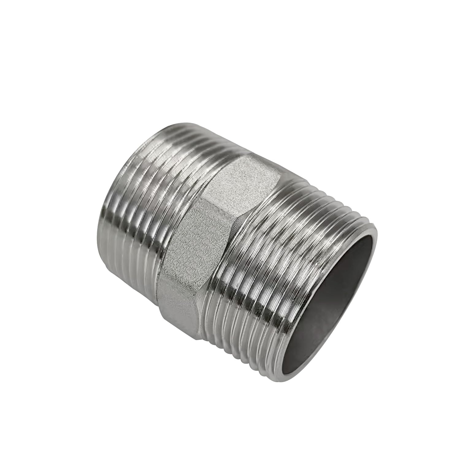 Beduan 2 Male NPT Nipple Hex 304 Stainless Steel Pipe Fitting